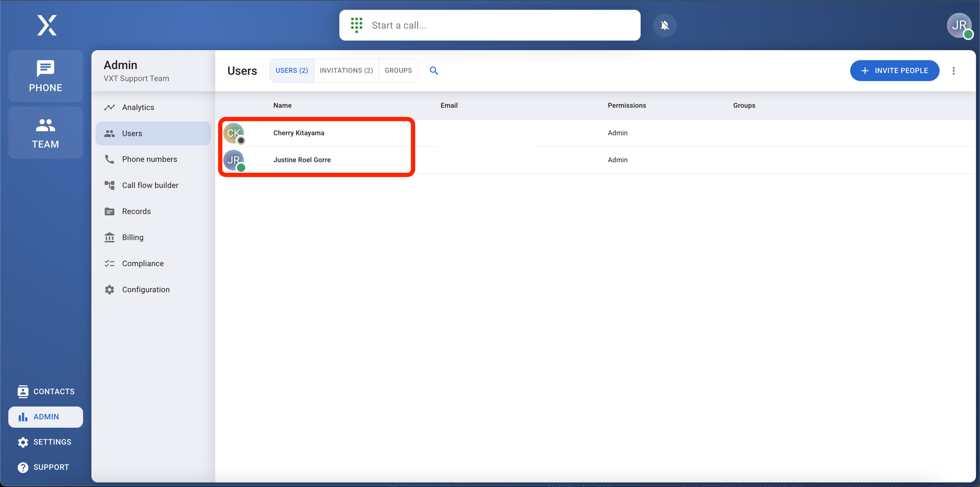 Overwrite Permissions Change a user's permissions